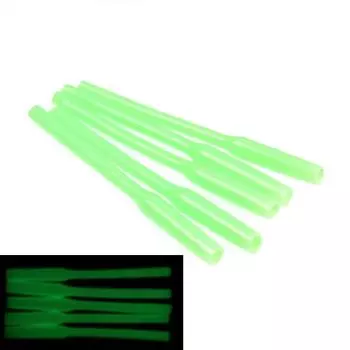 Bimoo 100 шт. светящаяся трубка с крючком и рукавом, аксессуары для рыболовных снастей, защитная трубка для крючка для морской рыбалки