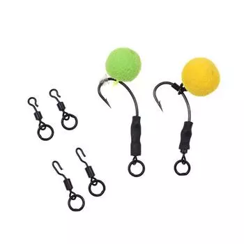 Bimoo 10 шт. UK 11 латунное кольцо для рыбалки на карпа QC вертлюг Ronnie Rig вертлюги крюк аксессуар A