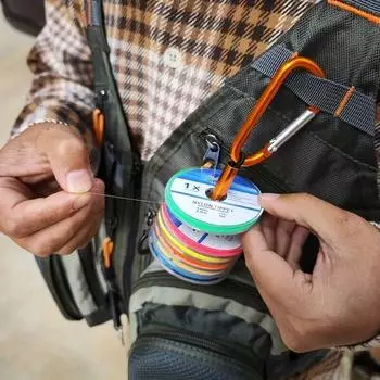 Bimoo 1 предмет поводок для ловли нахлыстом поводок поводок из алюминиевого сплава держатель лески золотисто-желтый