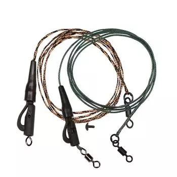 Bimoo, 1 шт., 45 фунтов, готовая поводковая снасть для ловли карпа, леска, комбинированная снасть, безопасный зажим для вертолета, бесплатная беговая установка, полый и свинцовый сердечник