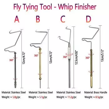 Bimoo, 1 шт., инструменты для изготовления приманок для рыболовных мух, приманка для привязывания мух — финишер-хлыст