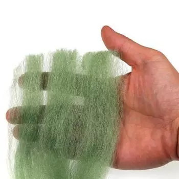 1 упаковка мушек для вязания мушек, мягкий EP шелковистый материал с длинными волосами для приманки для мелкой рыбы, стримера 1Pack белый