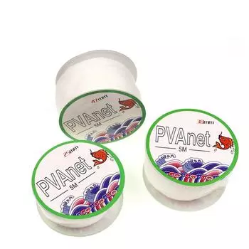 Bimoo 25 мм/38 мм/48 мм X5 м для ловли карпа, ПВА-сетка, растворяющаяся в воде рыболовная приманка, материал оснастки для бойлов, материал кормушки для волос