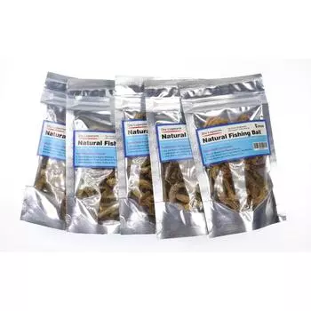 Bimoo, 5 пакетов, сухая рыболовная приманка для червя/песчаного червя, приманки для морской рыбалки в пресной воде, приманки для сома, трески, морская рыбалка, черви, зима