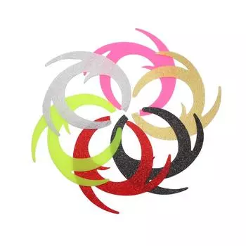 Bimoo 6 шт., стимулятор для рыбалки нахлыстом, силиконовый покачивающийся хвост дракона, материал для завязывания мушек, щука, окунь, стример для морской воды, рыболовные приманки