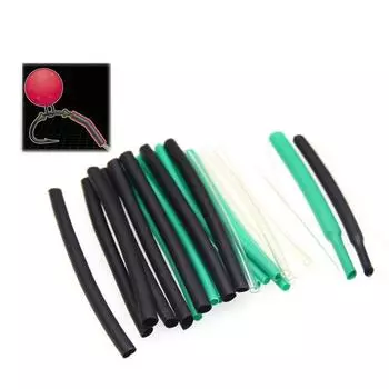 Bimoo, 6 упаковок, снасти для ловли карпа, термоусадочная трубка, термоусадочная трубка, размер 1 мм, 1,5 мм, 2 мм, 2,5 мм, 3 мм, 3,5 мм, аксессуары для ловли карпа 1mm