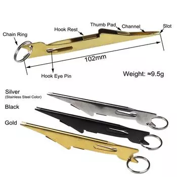 Bimoo Fast Fly Fishing Nail Knot Tyer Рыболовный крючок с экстрактором Zinger Рыболовные снасти Аксессуары Инструменты жёлтый