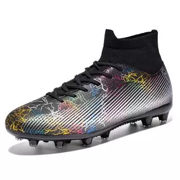 Binbin bird long and short nails football shoes wear-resistant and breathable high-top non-slip casual long and short nails grass continued contact 33