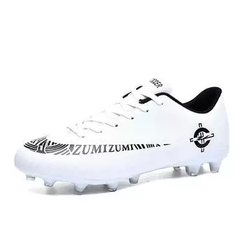 Binbinbird new FGTF football shoes men s breathable low-top long and short nails football shoes training game 35