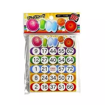 Bingo cards 30 pieces