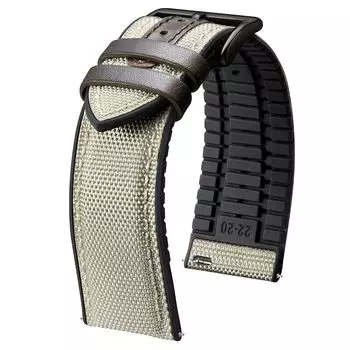 [BINLUN] нейлоновый силиконовый ремешок для часов 18 мм 19 мм 20 мм 21 мм 22 мм Быстросъемный гибридный ремешок из холста и резины Сменные ремешки для часов для мужчин и женщин 9