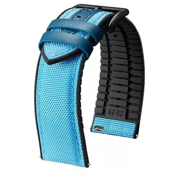 [BINLUN] нейлоновый силиконовый ремешок для часов 18 мм 19 мм 20 мм 21 мм 22 мм Быстросъемный гибридный ремешок из холста и резины Сменные ремешки для часов для мужчин и женщин 9