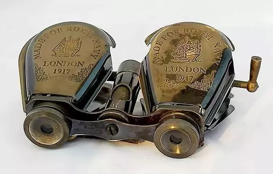 Бинокль антикварный морской карманный телескоп-подзорная труба подарок и украшение стола S чёрный