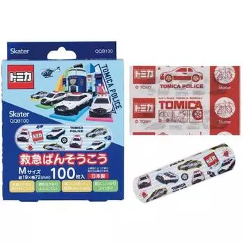 Бинт для экстренной помощи фигуристу, размер M, дополнительный, 100 штук, бинт Tomica, сделано в Японии QQB100-A