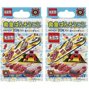 Бинты для оказания первой помощи скейтерам Tomica 19 размер M 40 штук (20 шт. х 2 комплекта) Бинт сделан в Японии QQB1-A