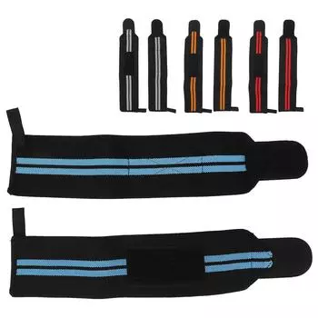 Бинты для запястья Тяжелая атлетика Профессиональный тренажерный зал Фитнес-тренировки Поддержка запястья Blue