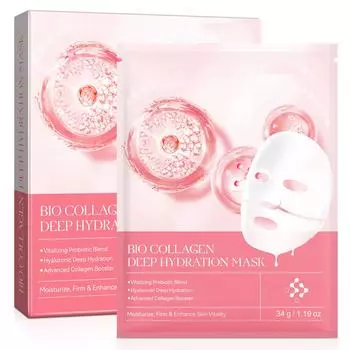 Bio Collagen True Deep Mask Коллагеновая маска Ночная коллагеновая маска для лица Увлажняющая антивозрастная маска 5 мл One Size