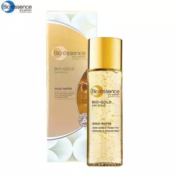 Bio-Essence BIO-GOLD 24K GOLD WATER, антиоксидантная сила для сияющей и гладкой кожи, 30 мл. 30 ml.