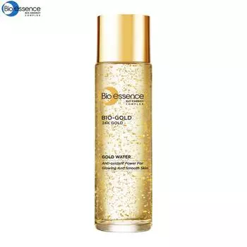 Bio-Essence BIO-GOLD 24K GOLD WATER, антиоксидантная сила для сияющей и гладкой кожи, 100 мл. 100 ml.