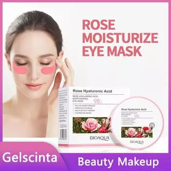 BIOAOUA Nourishing Eye Contour Увлажняющая маска для глаз с гиалуроновой кислотой и розой