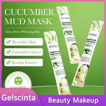 BIOAOUA Огуречная увлажняющая очищающая грязевая маска телесного цвета