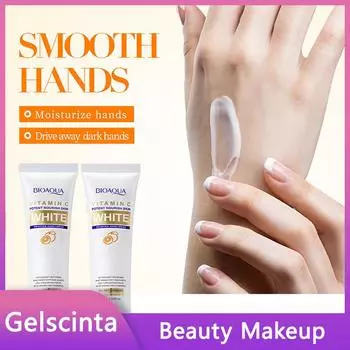 BIOAOUA Отбеливающий и осветляющий крем для рук с витамином С