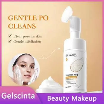 BIOAOUA Rice Plasma Увлажняющий очищающий мусс