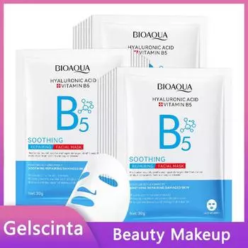 BIOAOUA Успокаивающая восстанавливающая маска с витамином B5 и гиалуроновой кислотой