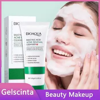BIOAOUA Увлажняющее очищающее средство от прыщей с салициловой кислотой для контроля жирности