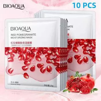 BIOAQUA 10 шт. отбеливающая и увлажняющая маска для лица, антивозрастная, ухаживающая и улучшающая сухость эссенционная маска