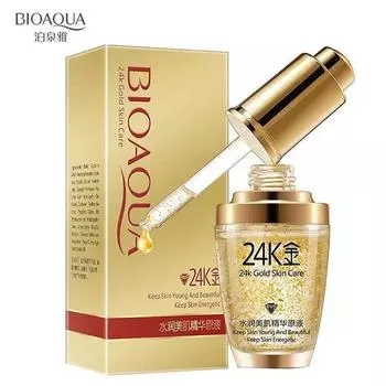 Bioaqua 30 мл 24-каратное золото Essence Original Liquid Muscle Liquid Control Oil Control Увлажняющая осветляющая эссенция для лица Сыворотка 30ml