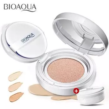 Bioaqua Air Cushion BB Cream Concealer, увлажняющая основа для макияжа, отбеливание, осветление, красота, косметика natural