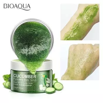 BIOAQUA Cucumber Skin Beautiful White Skin Пилинги Скраб для лица Очищающее средство для лица Очищающий крем 120G