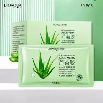 Bioaqua Hydrating Aloe Vera Gel Mask Увлажняющая освежающая нелипкая ночная маска