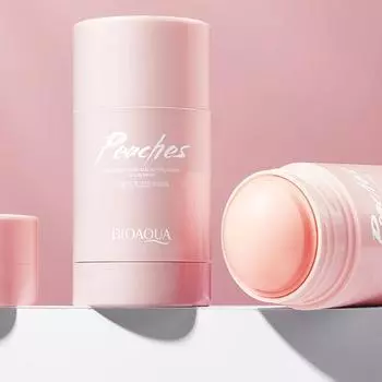 Bioaqua Peach Твердая маска для лица Глубоко очищающая увлажняющая омоложение кожи Портативная маска-карандаш 40ml