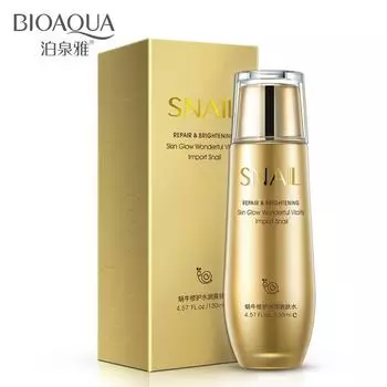 BIOAQUA Snail Repair Осветляющий сияние кожи Чудесная жизненная сила Тоники для лица Вода Тонико Лосьон для лица Увлажняющий уход за кожей