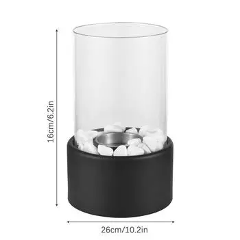 Биоэтанольный камин, настольная костровая яма, биокамин, чаша, горшок для внутреннего и наружного домашнего сада чёрный