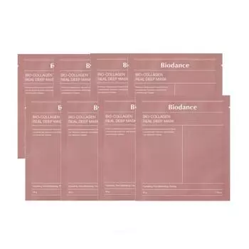 Biodance Bio Collagen Real Deep Mask Sleep Mask Pack Hydrogel Pore Care, 8 шт., 1 шт.