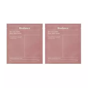 Biodance Bio Collagen Real Deep Mask Sleep Mask Pack Hydrogel Pore Care, 2 шт., 1 шт.