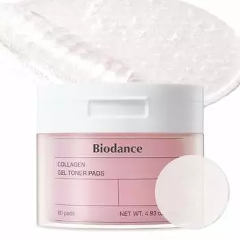 Biodance [Biodance] Коллагеновый гель-тонер-диск (60 листов) | Упругость, блеск, уход за порами, эластичность | Протирающая салфетка ? Ежедневная упаковка | Корейская косметика