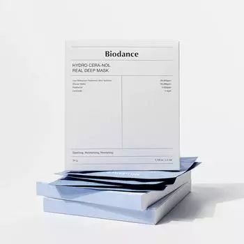 BIODANCE Hydro Cera-Nol Real Deep Mask 34 г х 4 шт., увлажняющая, корейская косметика, Kbeauty, пробник