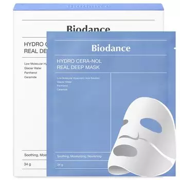 BIODANCE Hydro Cera-nol Real Глубокая маска 34 г 4 шт. (1 КОРОБКА)