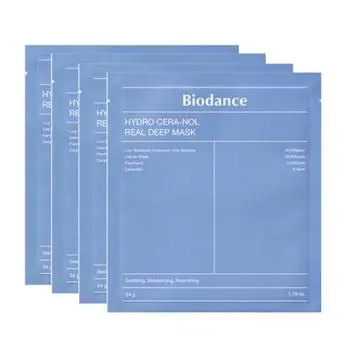 Biodance Hydro Ceranol Real Deep Mask 4 листа, 4 шт., 1 шт.