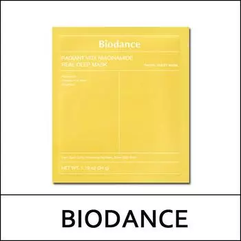 [БИОДАНС] (воли) Маска Radiant Vita Niacinamide Real Deep (34 г * 4 шт.) 1 упаковка / (джх)