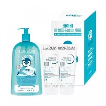 Bioderma Abcderm Gel Musang 1л+профилактический Double Plan 200мл+200мл