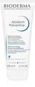 Bioderma Atoderm Preventive питательный крем для тела против сухости для малышей TU прозрачный