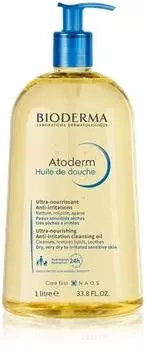 Bioderma Atoderm Shower Oil экстра питательное и успокаивающее масло для душа для сухой и раздраженной кожи. TU прозрачный