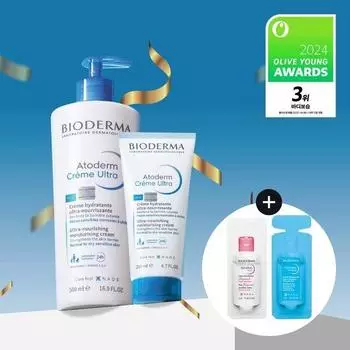 Bioderma Atoderm Ultra Cream 500ml limited edition (+200ml+H2O 5ml+toner 5ml) Atoderm Ultra 500ml single item