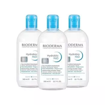 Bioderma Hydrabio H2O Hydrabio Cleansing Water 500ml 3pcs