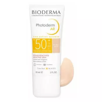 Bioderma Photoderm AR Spf50+ Очень высокая защита от покраснений 30 мл